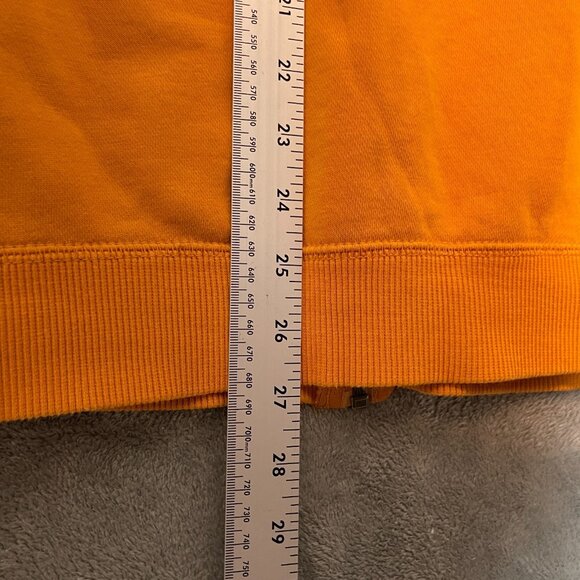 Nike Men Y2K Older Brother Just Do It Full Zip Fleece Hooded Orange Jacket XL - Picture 16 of 16